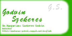 godvin szekeres business card